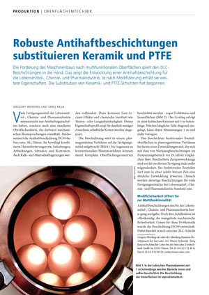 Robuste Antihaftbeschichtungen substituieren Keramik und PTFE